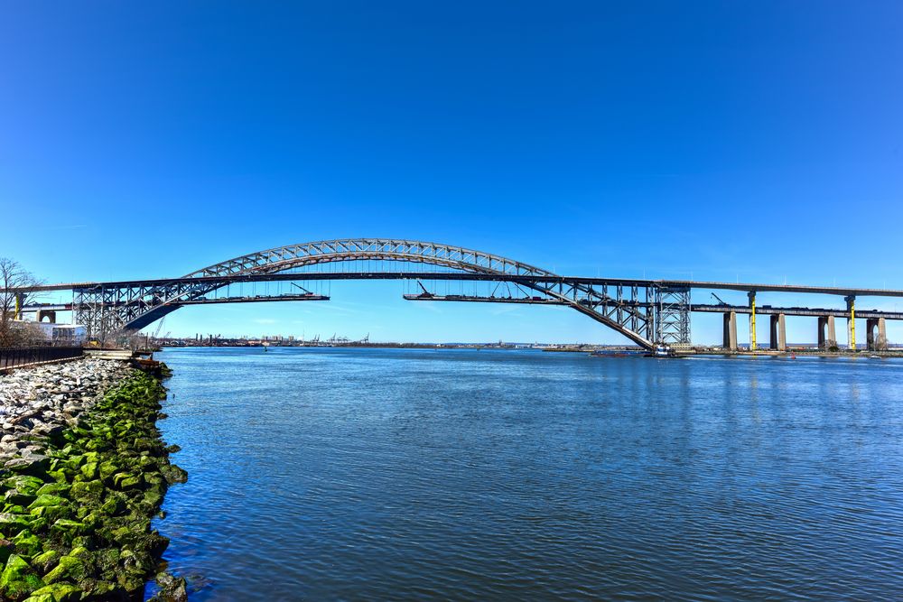 Daytime view of Bayonne Bridge