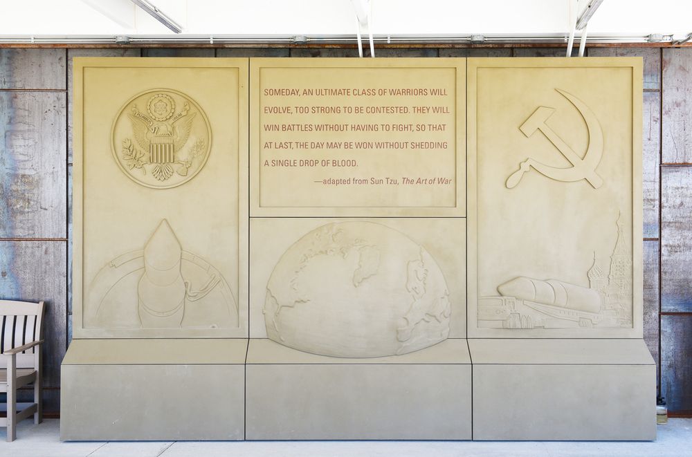 A plaque with a quote at Minuteman Missile National Historic Site