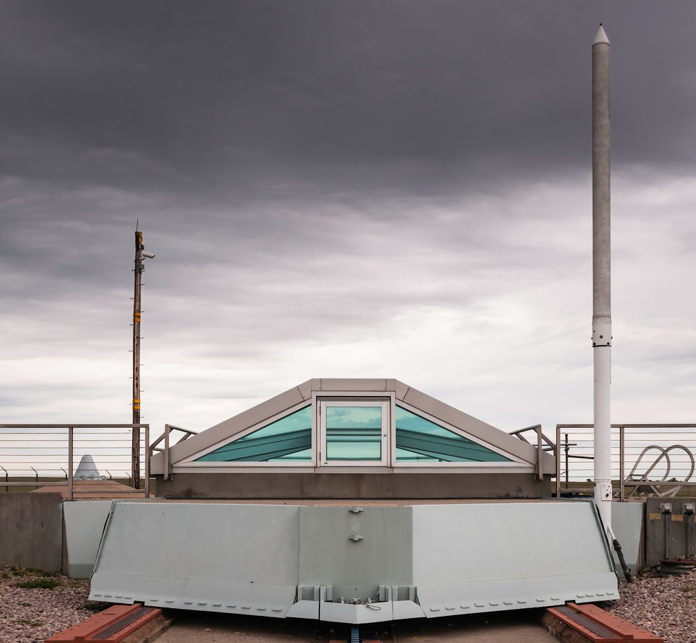 Decommissioned minuteman missile silo at Minuteman Missile National Historic Site