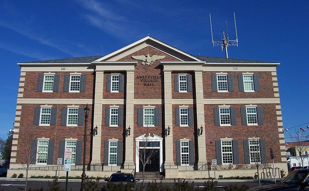 A town hall at Amityville