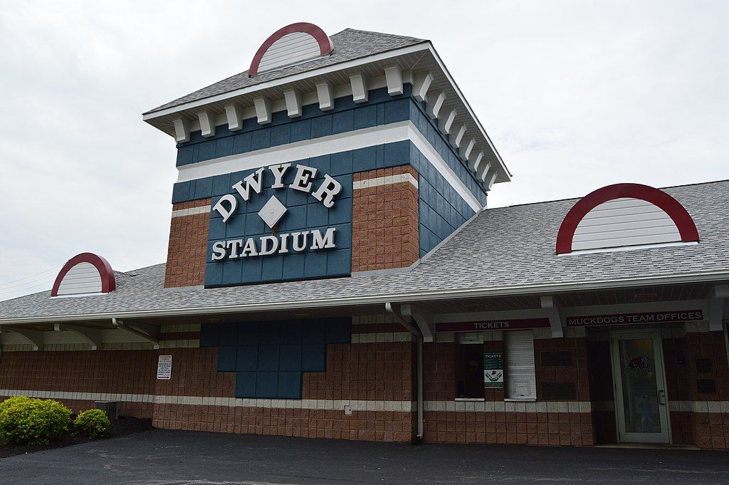 Exterior of Dwyer Stadium