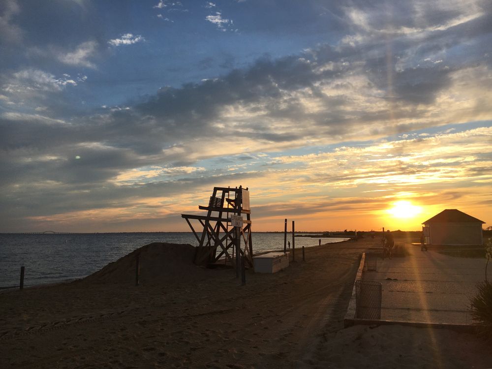 Sunset at Heckscher State Park