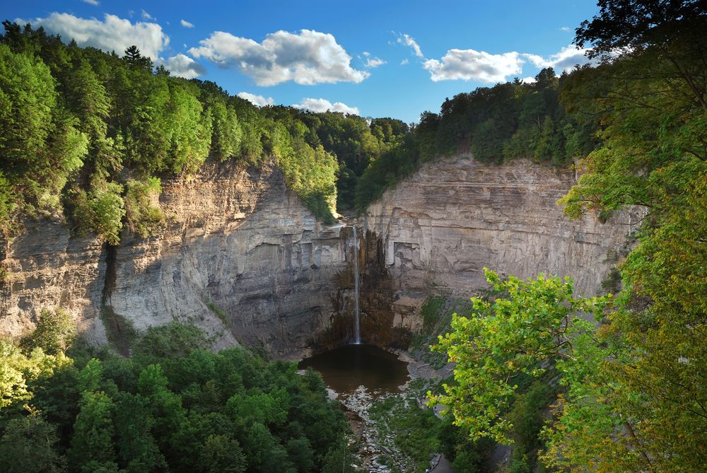 Aerial view of Watkins Glen State Park