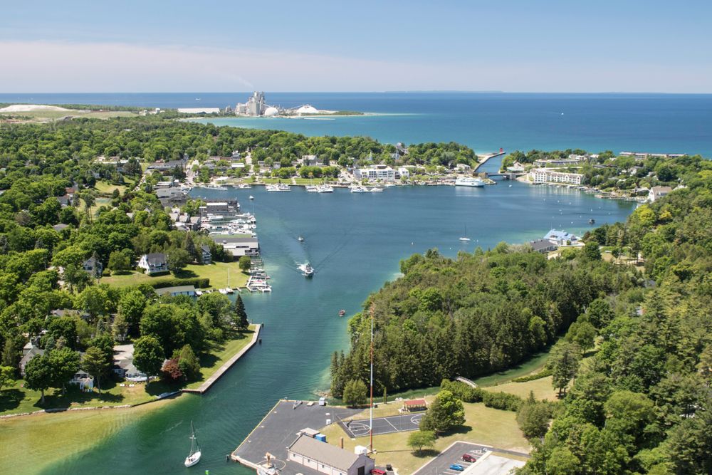 Aerial View of Round Lake
