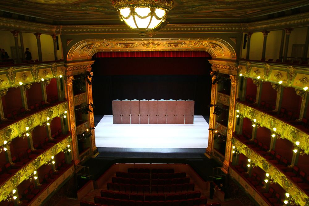 View of the main stage of Teatro Colón