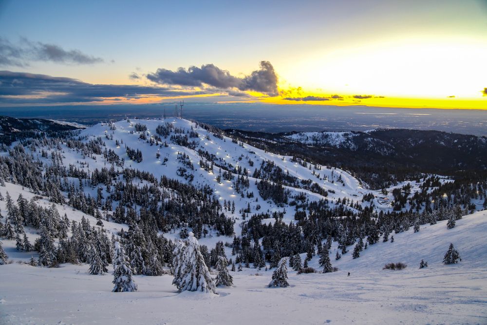 Twilight at Bogus Basin Mountain Recreation Area