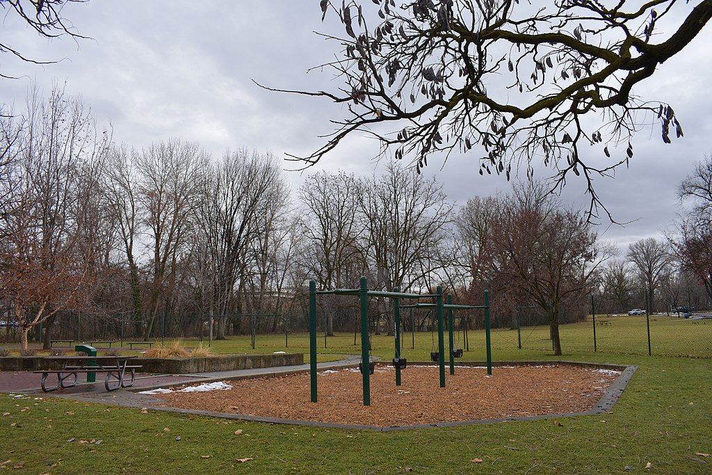 Swingsets at Julia Davis Park
