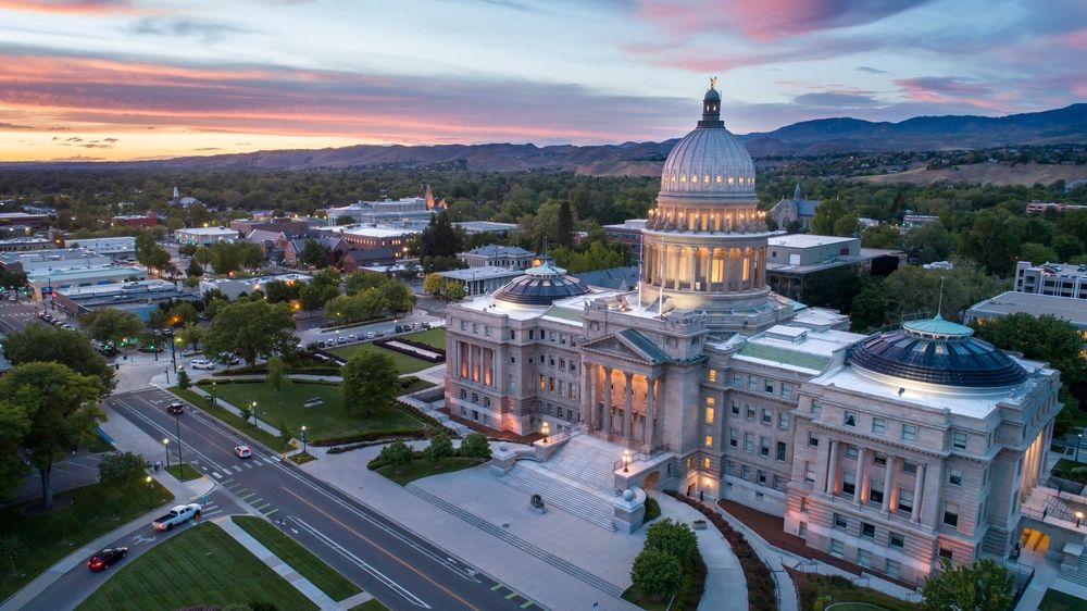 Aerial view of the State Capitol