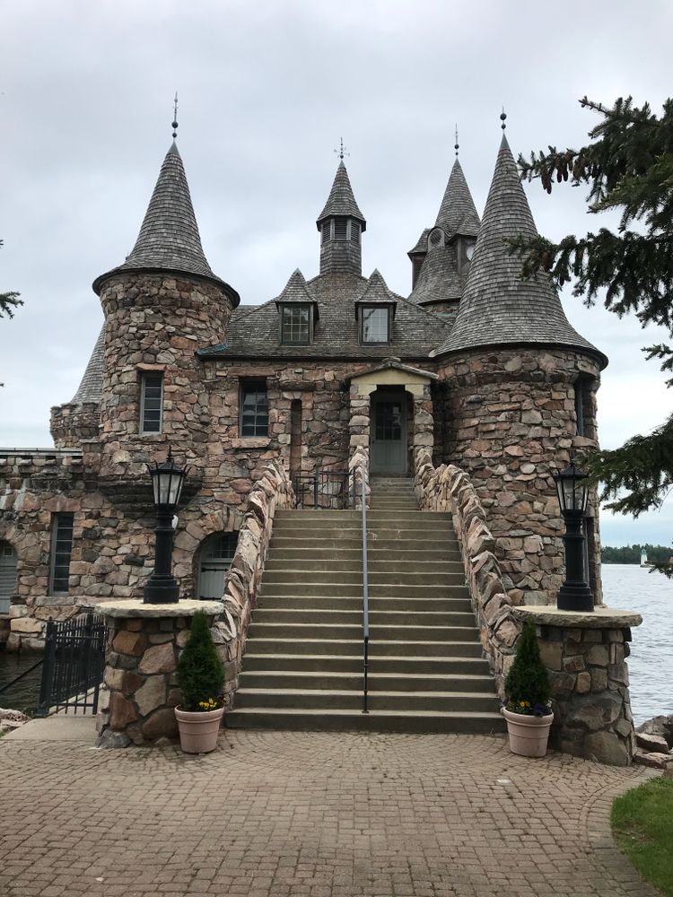 Steps leading to Boldt Castle entrance
