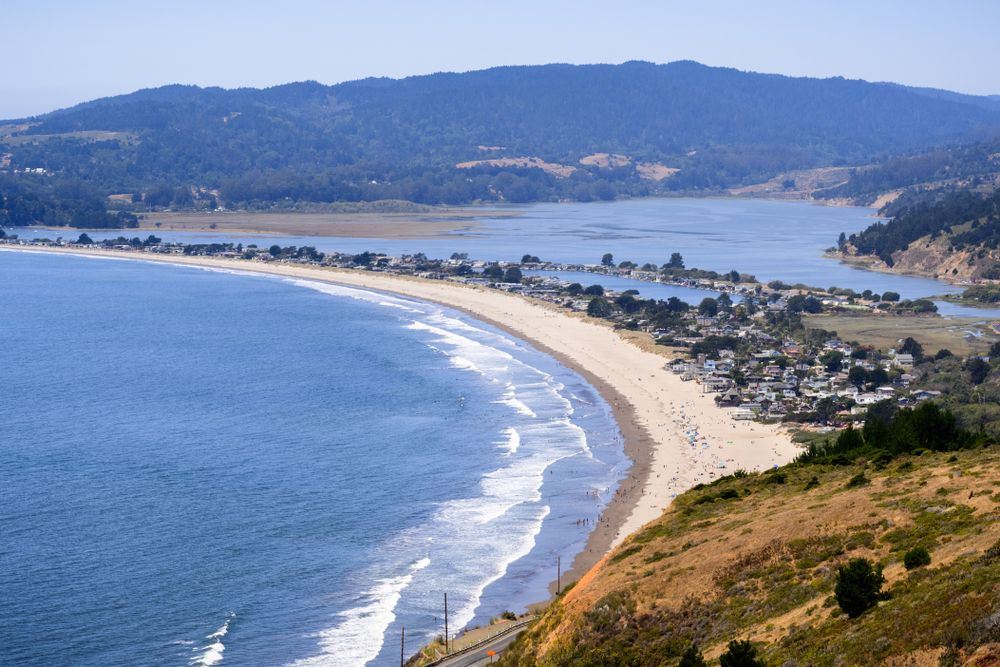 Aerial view of Stinson Beach