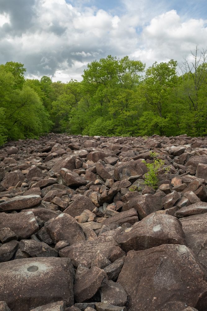 The boulders of Ringing Rocks County Park