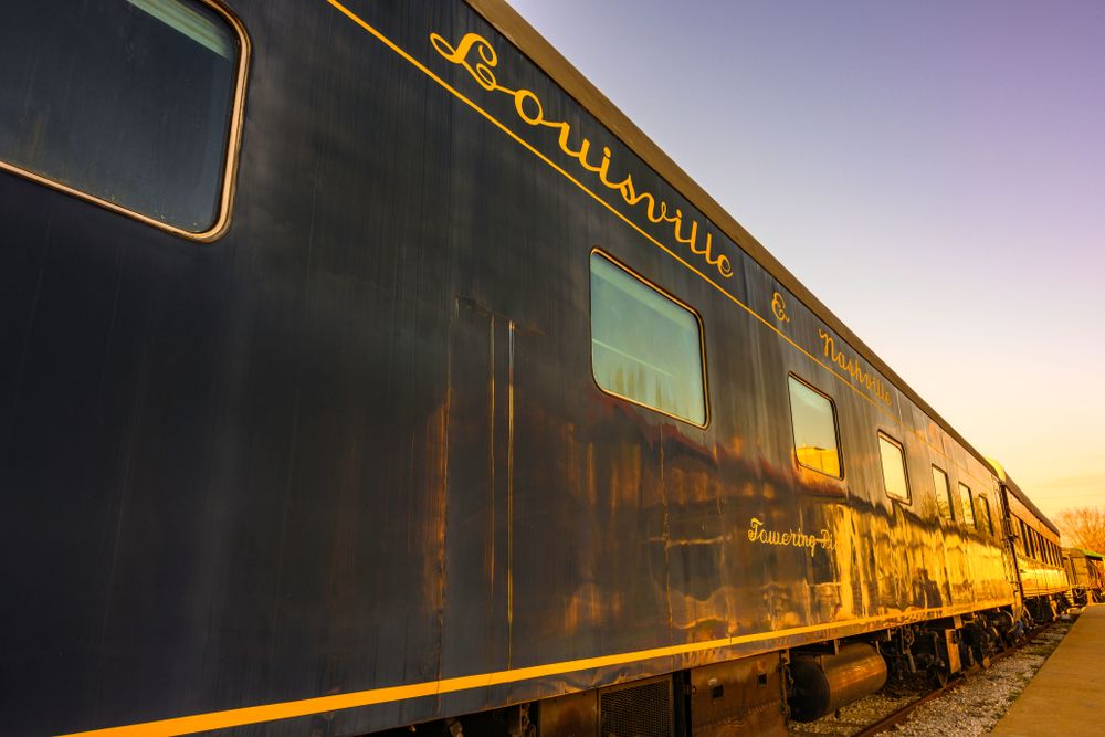Body of RailPark and Train Museum's train