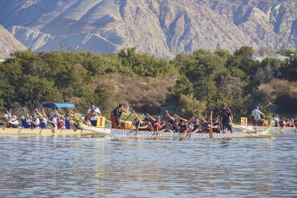 Boats at Santa Fe Dam Recreation Area