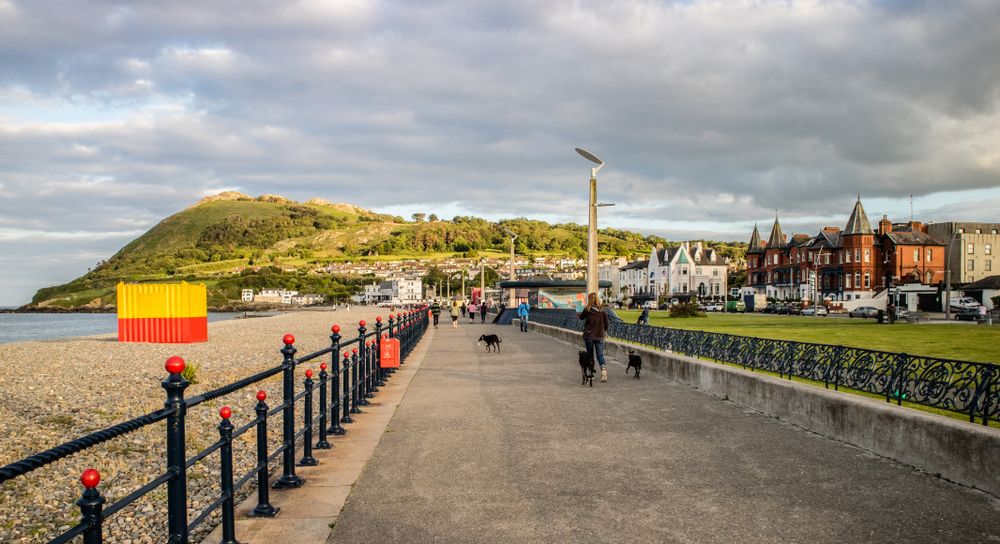 View of Bray Seafront Promenade & Bray Head