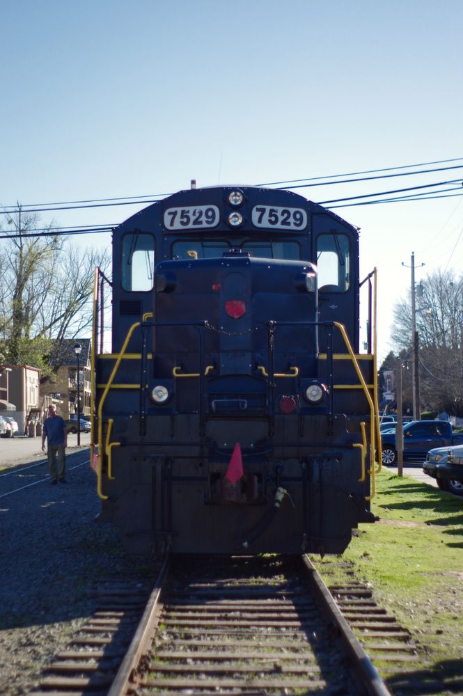 The train of Blue Ridge Scenic Railway