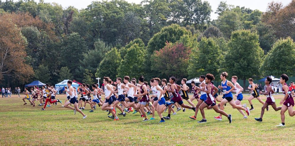 A school race at Van Cortlandt Park