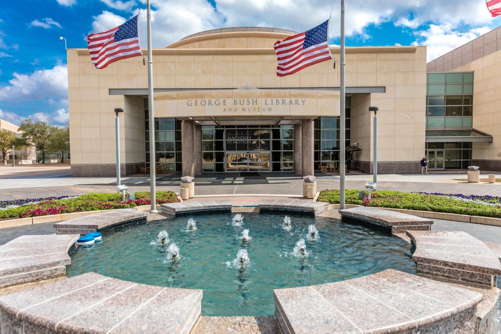 Exterior of George W. Bush Presidential Library and Museum.