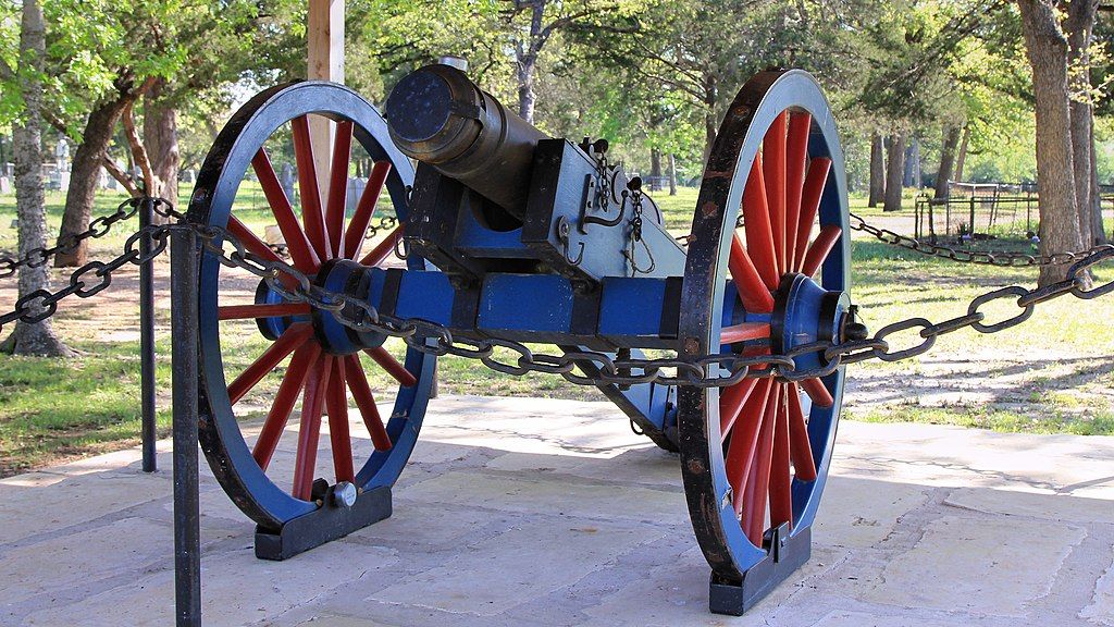 A cannon replica at Boonville Heritage Park