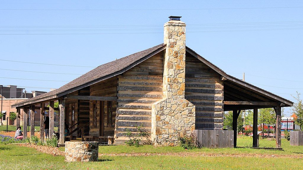 Exterior of a cabin at Boonville Heritage Park.