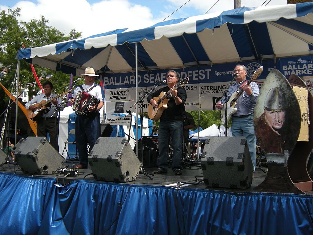 Performers during the Ballard SeafoodFest
