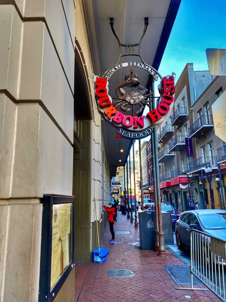 Signage of Bourbon House