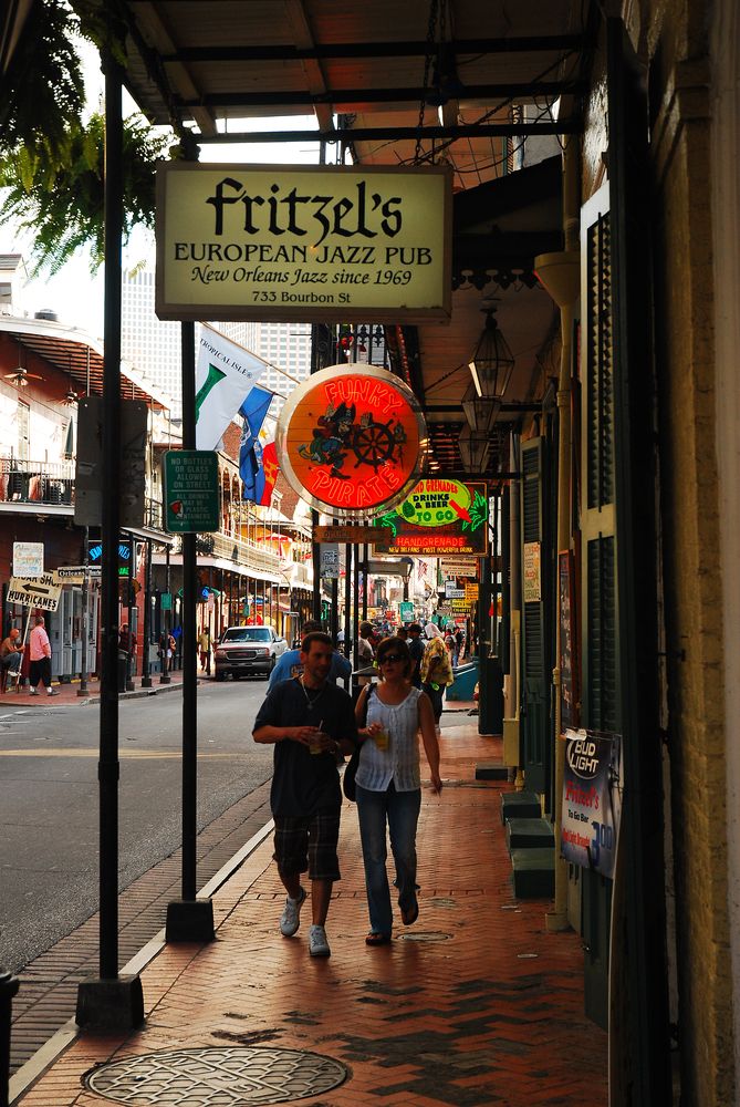 Signage of Fritzel’s European Jazz Pub