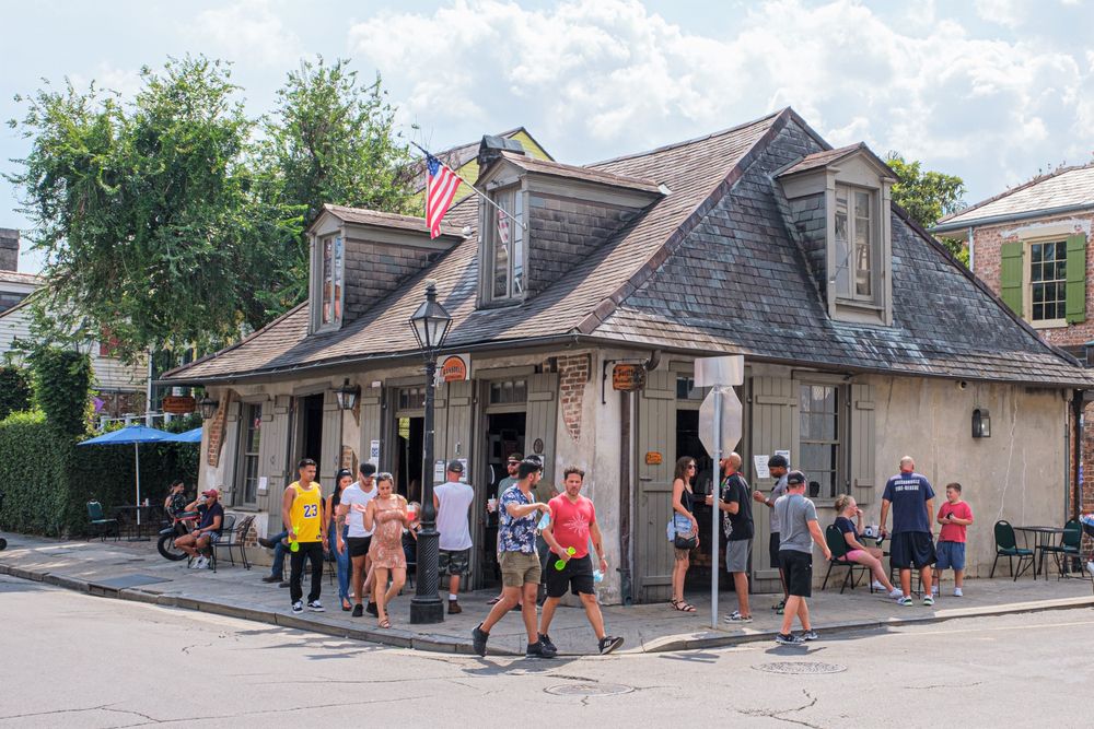 Exterior of Jean Lafitte's Blacksmith Shop Bar