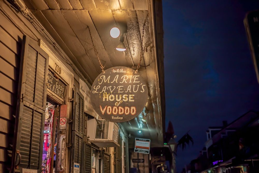 Signage of Marie Laveau’s House of Voodoo