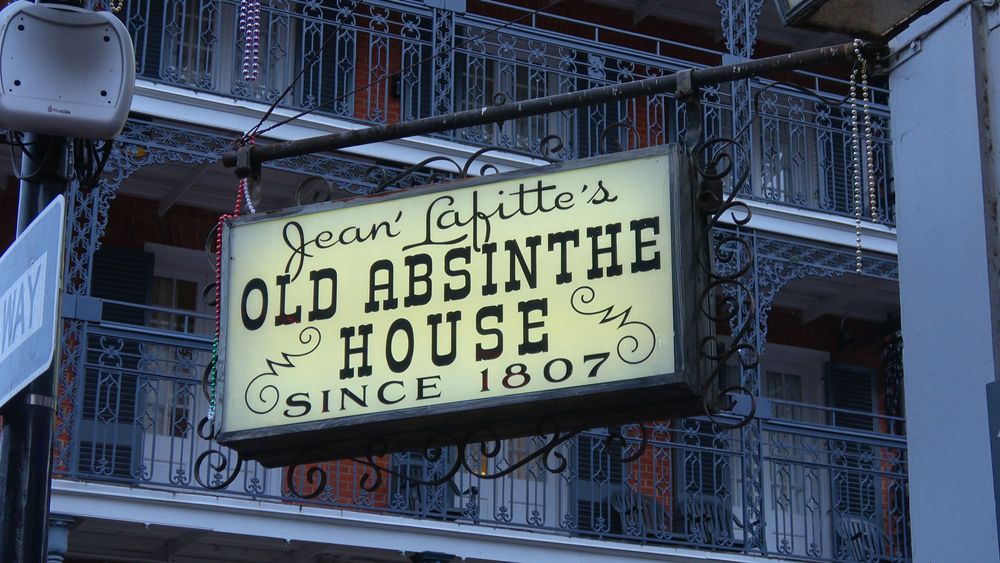 Signage of the Old Absinthe House