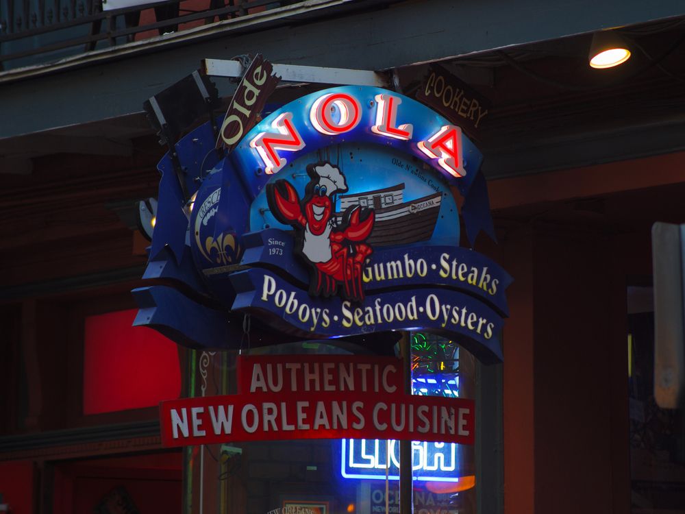 Signage of Olde Nola Cookery