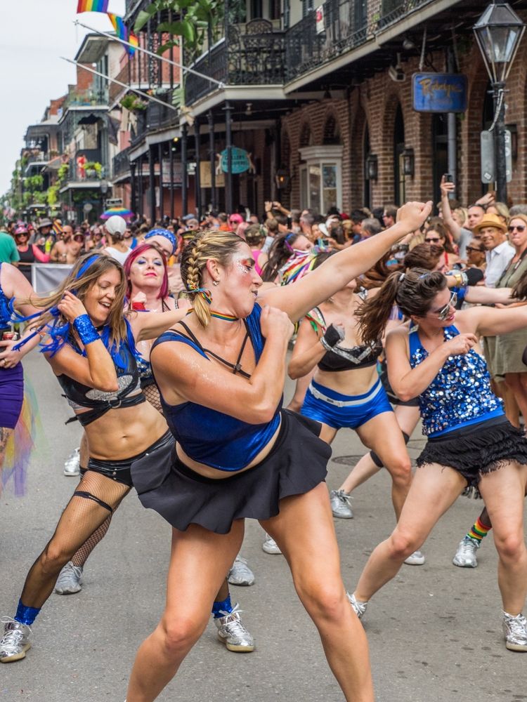 Parade dancers at the Southern Decadence