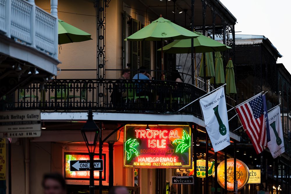 Signage of Tropical Isle