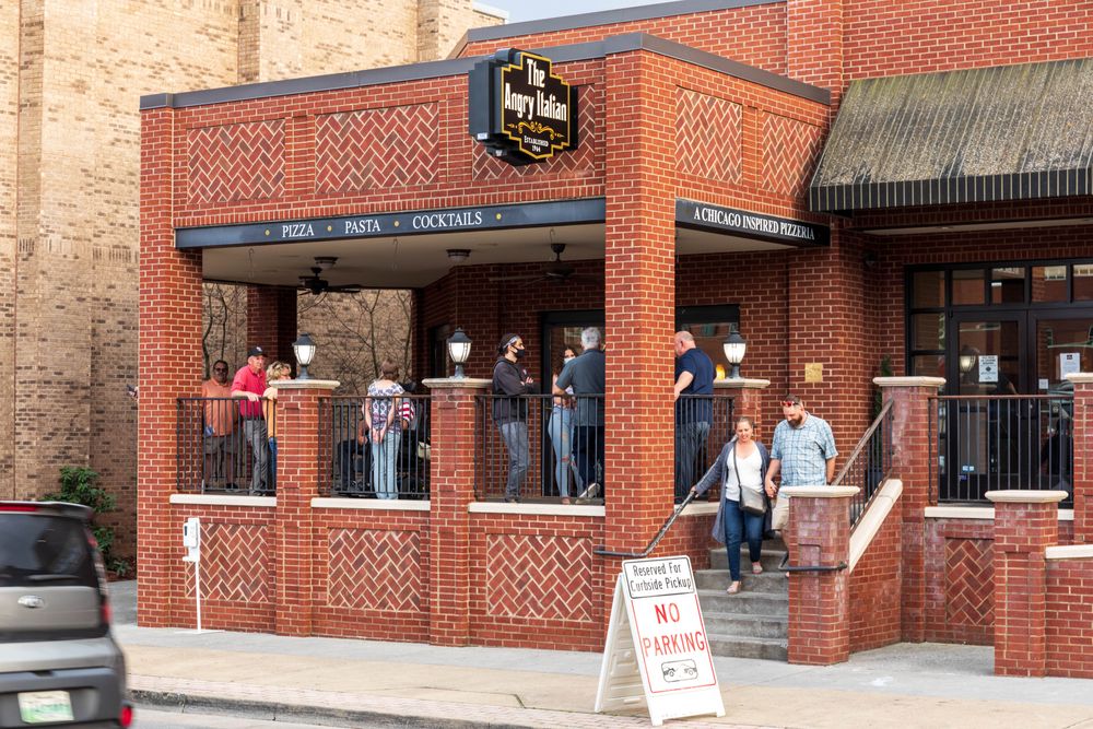 Exterior of a restaurant at Downtown Bristol