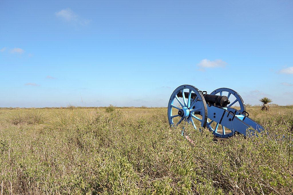 Cannon on the grounds of Palo Alto Battlefield National Historical Park