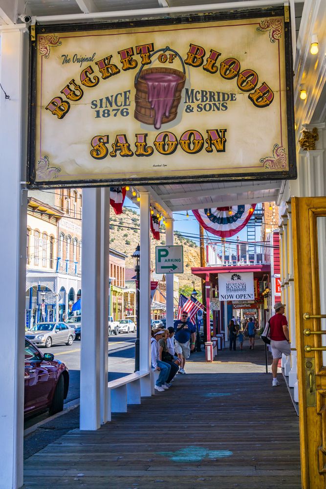 A Sign in Bucket of Blood Saloon