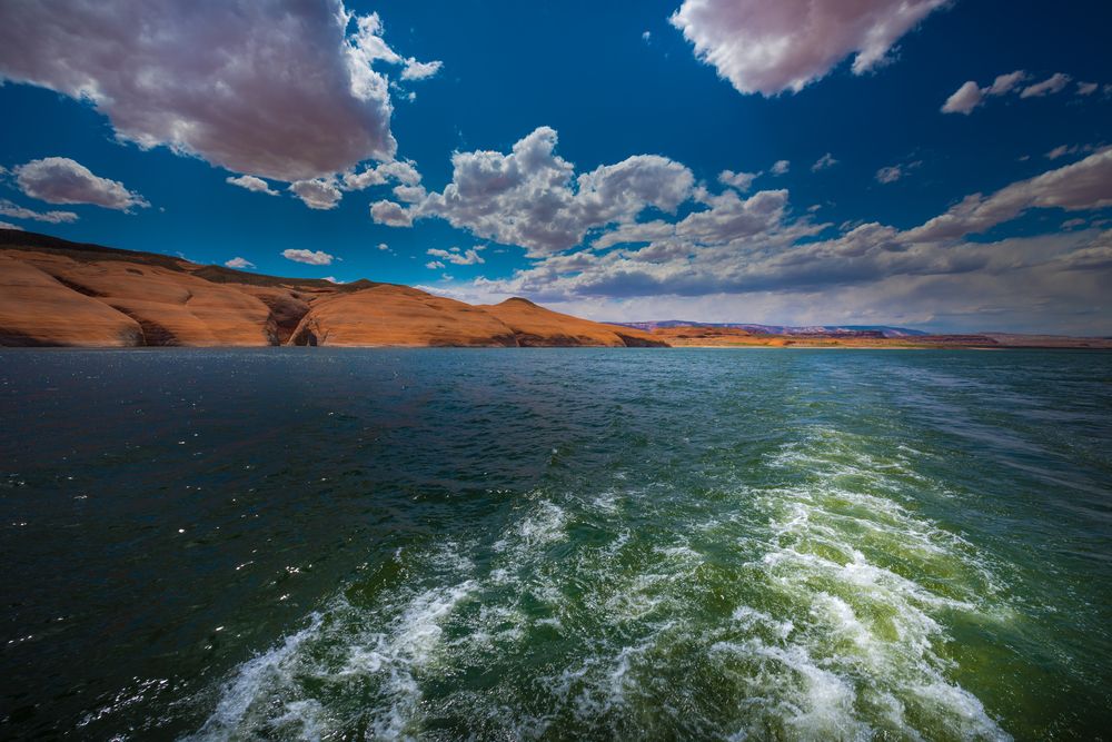 The waters of Bullfrog Marina