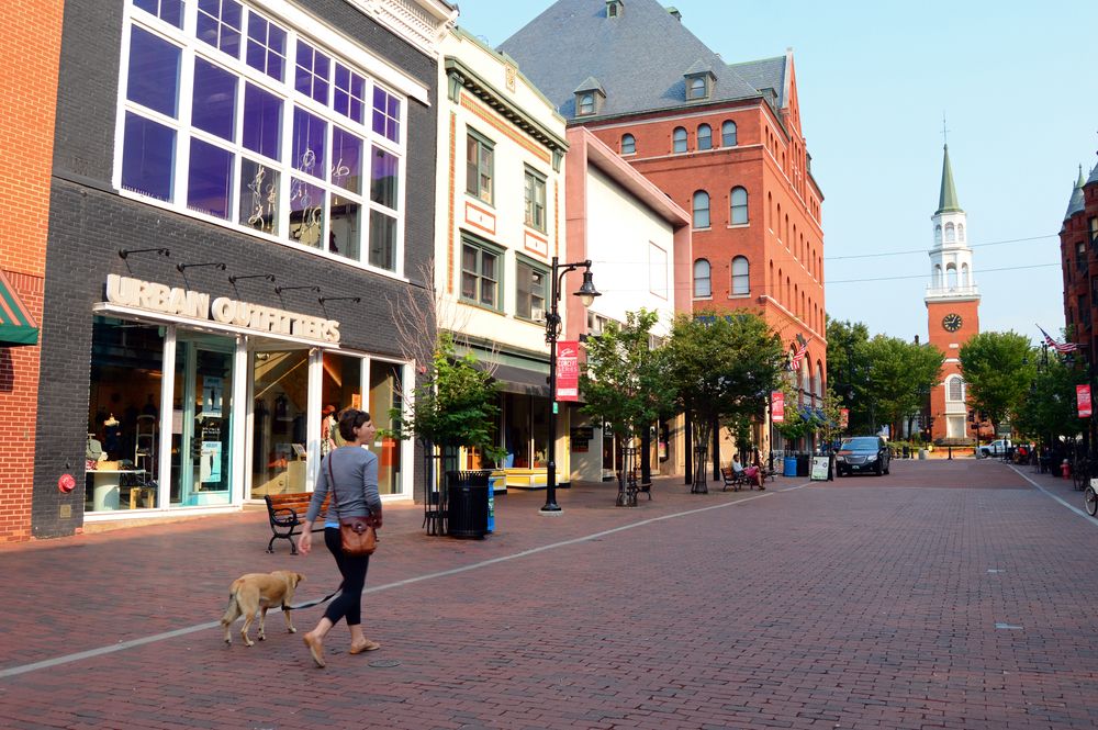 Shops along Church Street Marketplace