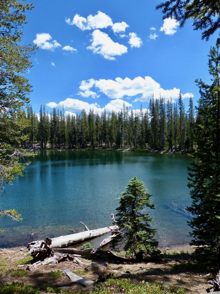 Twin lakes at Caribou Wilderness