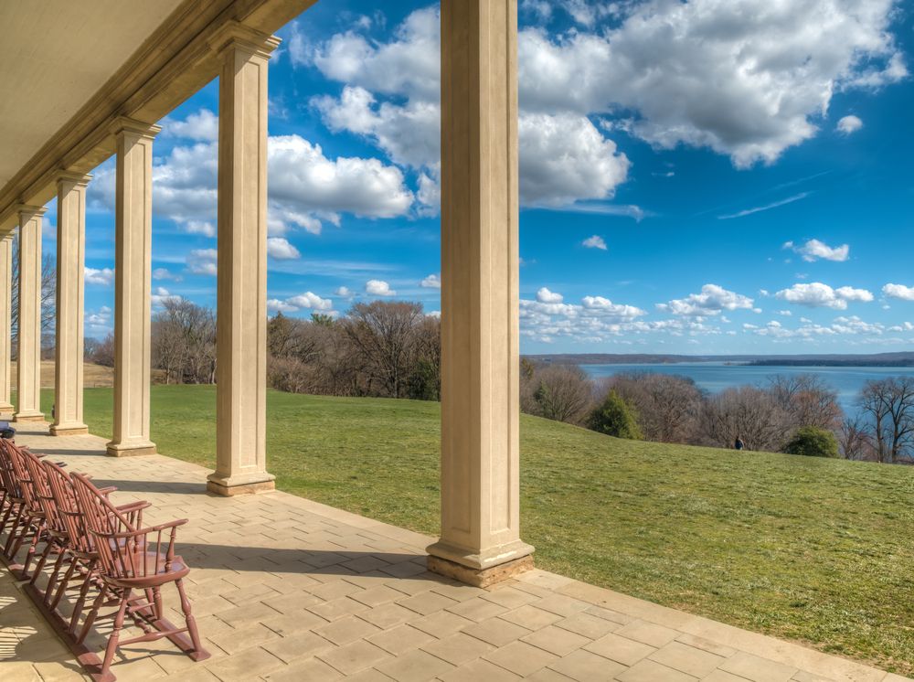 View of Potomac river from George Washington’s Mount Vernon
