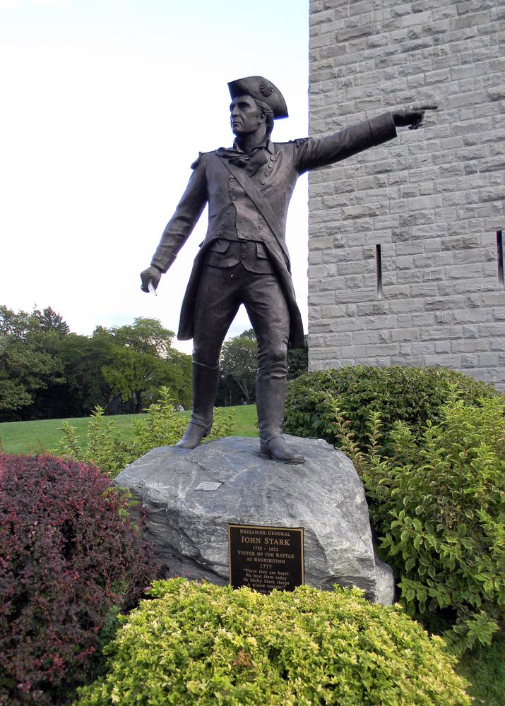 John Stark statue at the Bennington Battle Monument