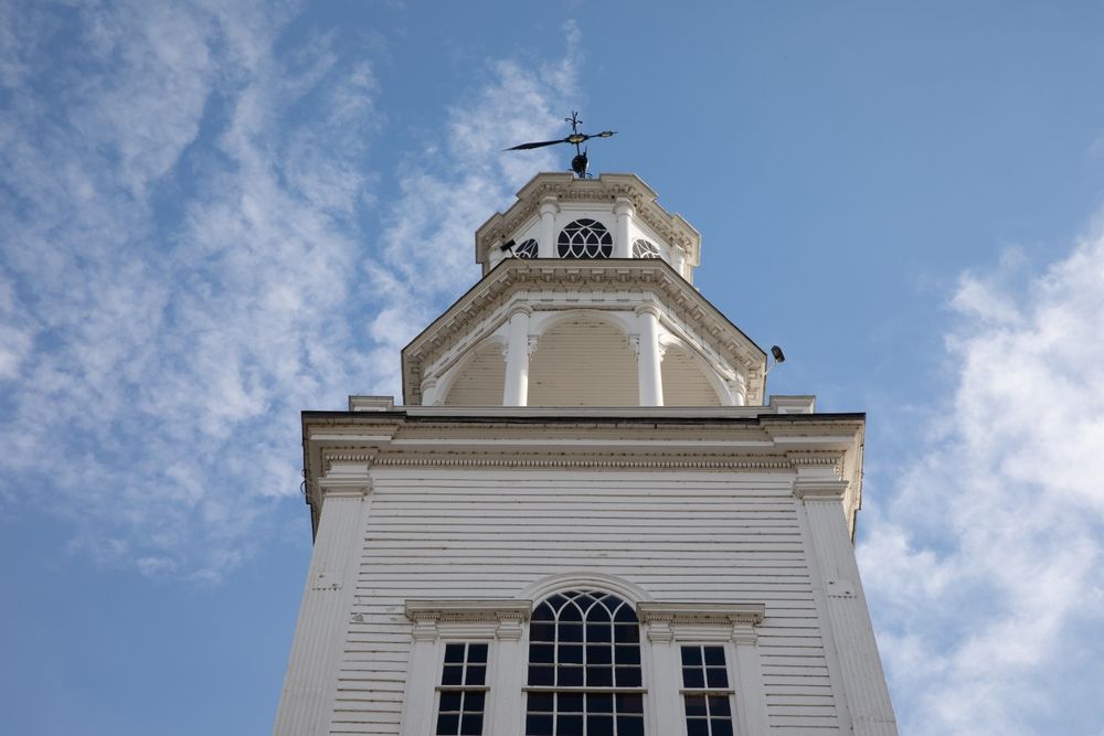 Top part of the Old First Church