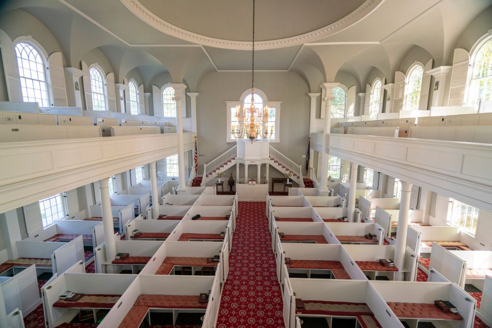 Interior of the Old First Church