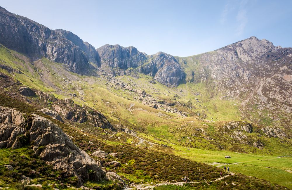 Beautiful landscape of Cwm Idwal National Nature Reserve