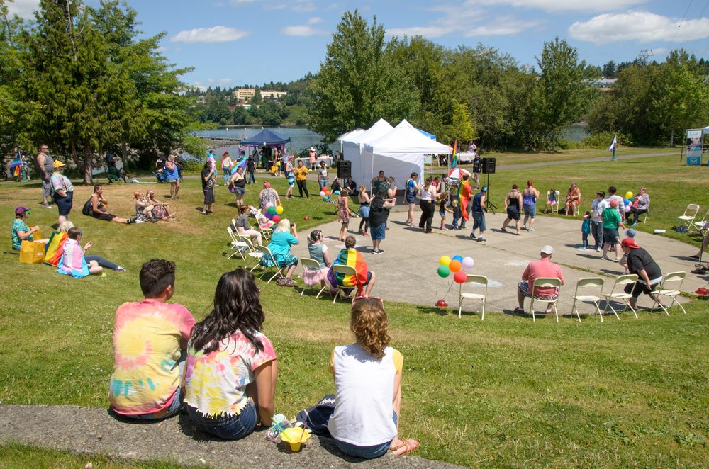 The grounds of Evergreen Rotary Park