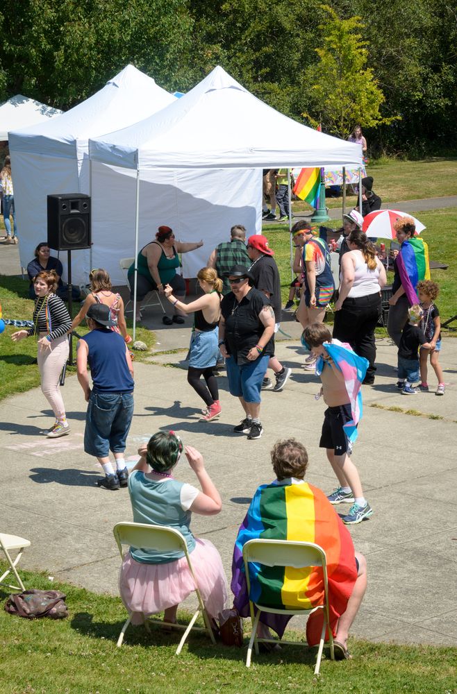 Pride event at Evergreen Rotary Park