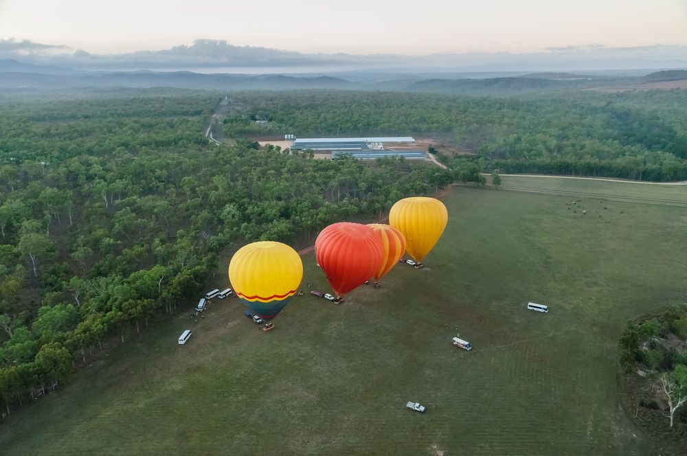 Colorful Hot Air Balloons at Cairns
