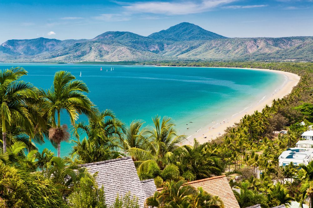 Arial view of Port Douglas beach