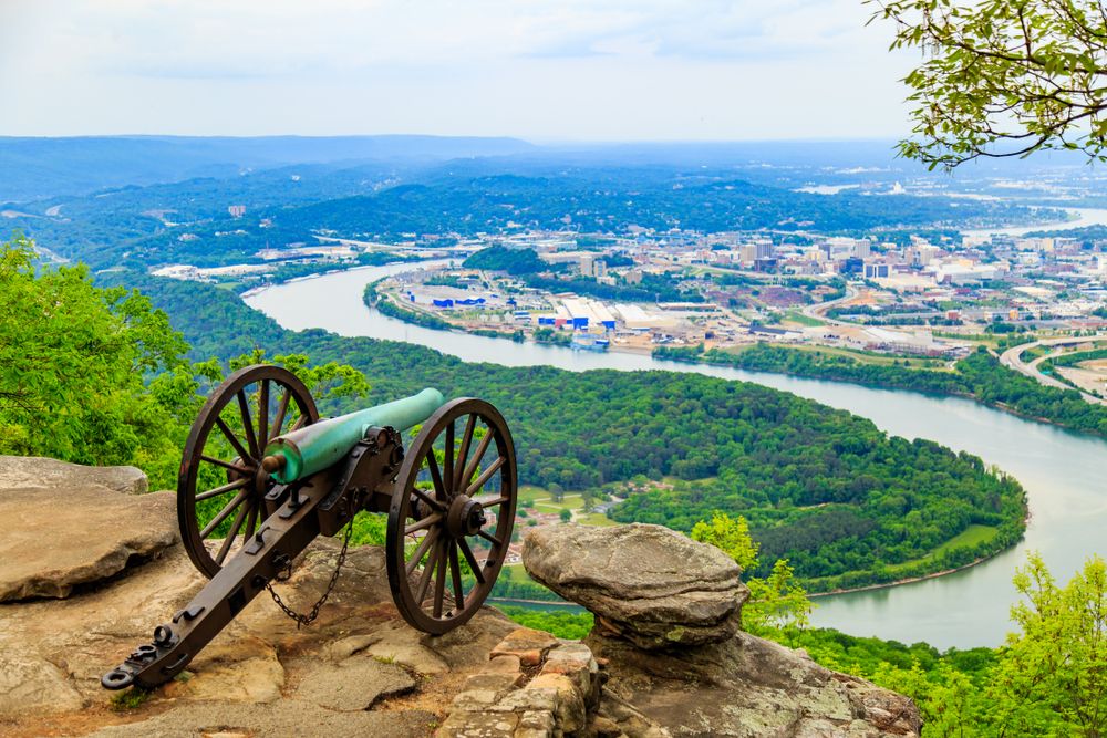 A cannon in Chickamauga National Military Park