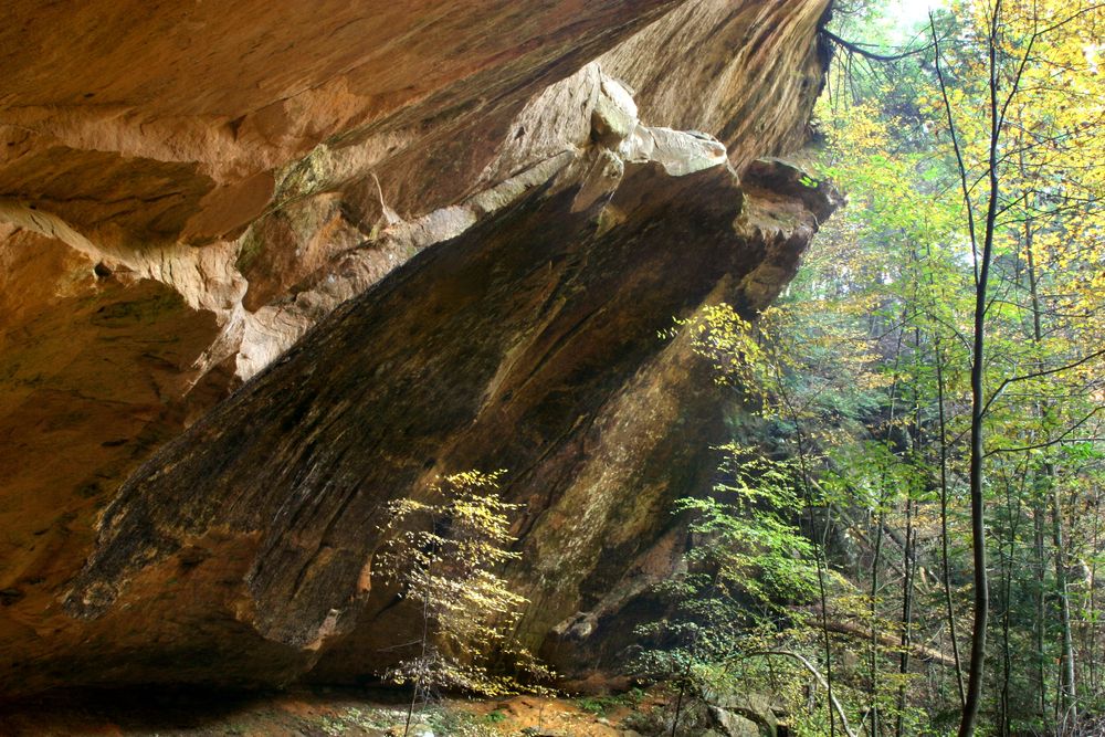 Rock formations at Old Man's Cave