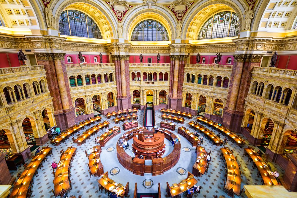 Interior of Library of Congress